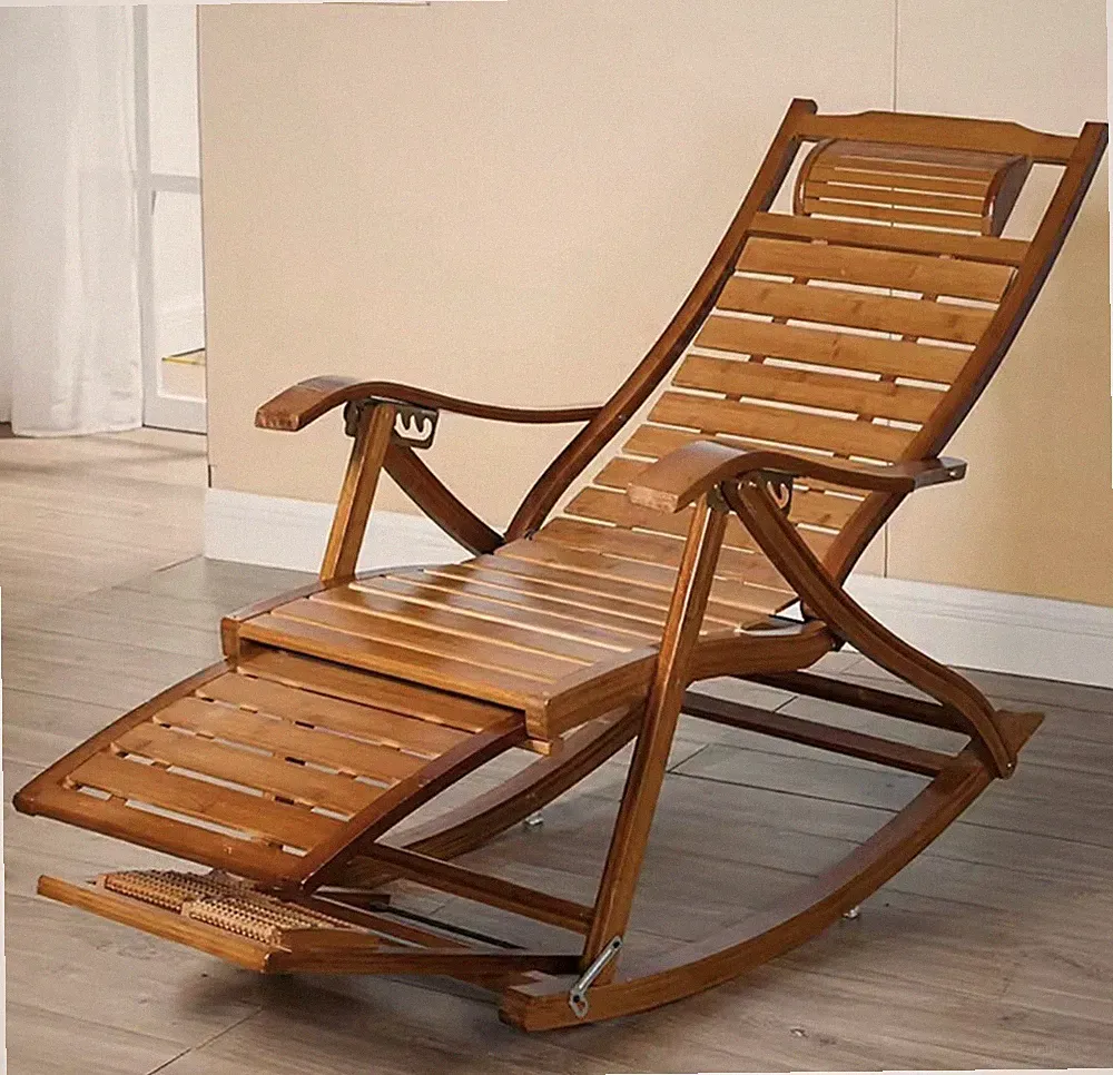 Bamboo Wooden Recliner
