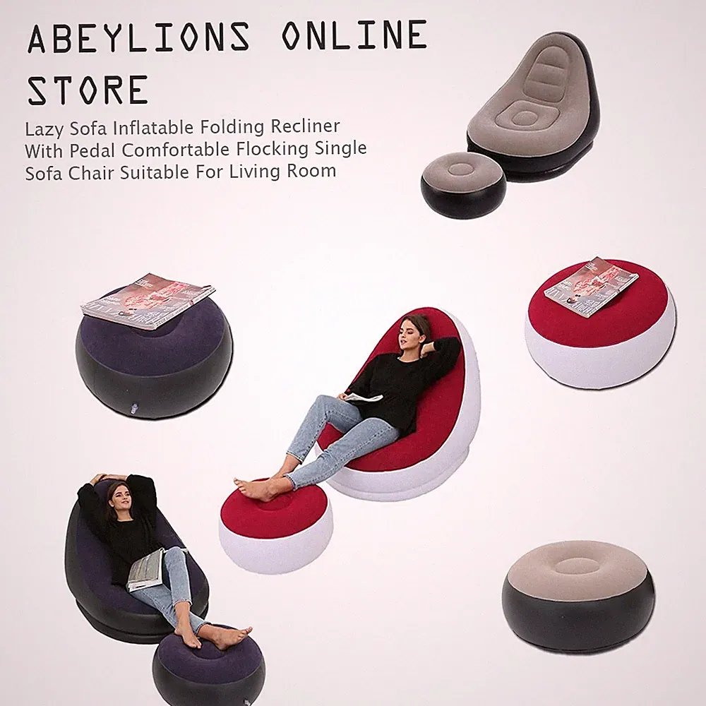 Lazy Sofa Inflatable Folding Recliner for Living Room