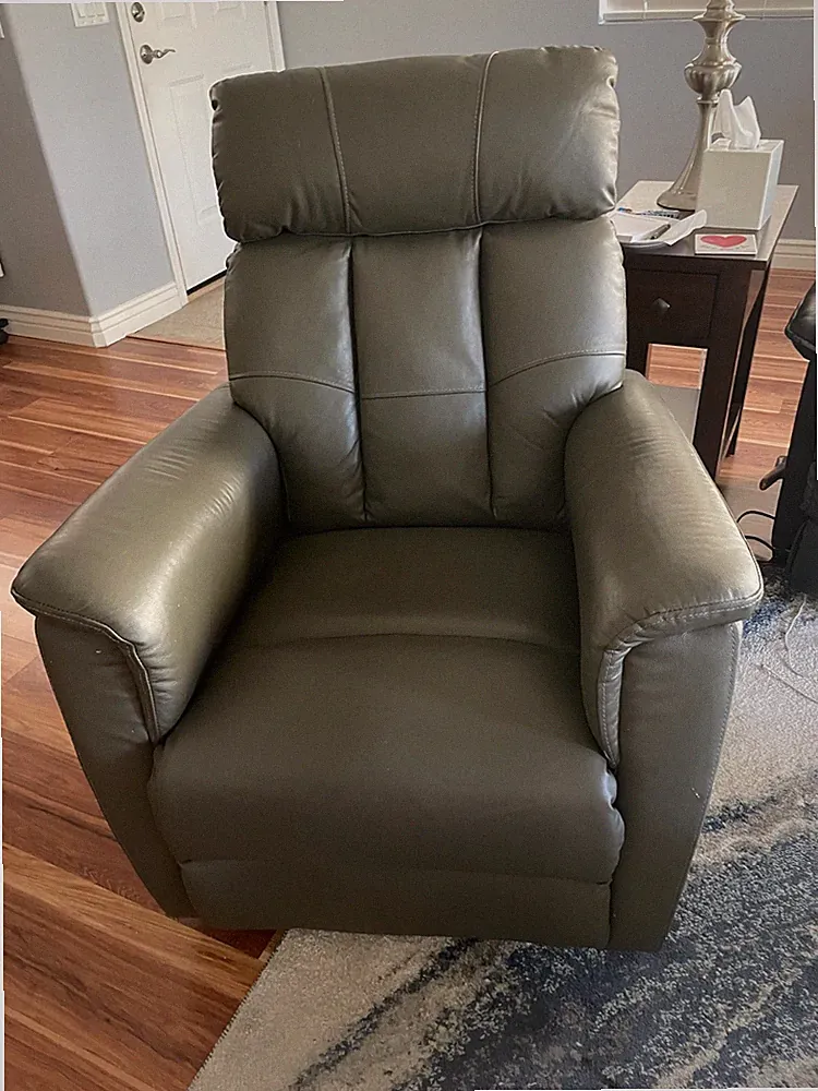 Power swivel recliner chair. 2 years old gently used Color Brownish Gray